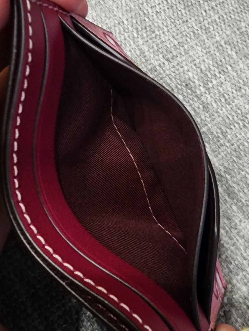 Coach Slim Id Card Case With Cherry Print - Picture 6 of 11
